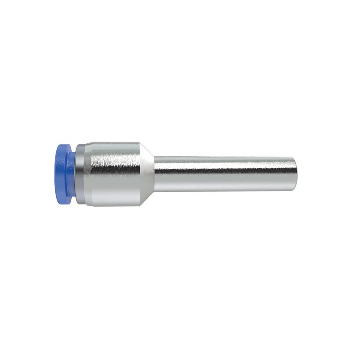 RIEGLER Str. push-in connector, hose Ø4, plug nip. 6, »Blue Series« mini