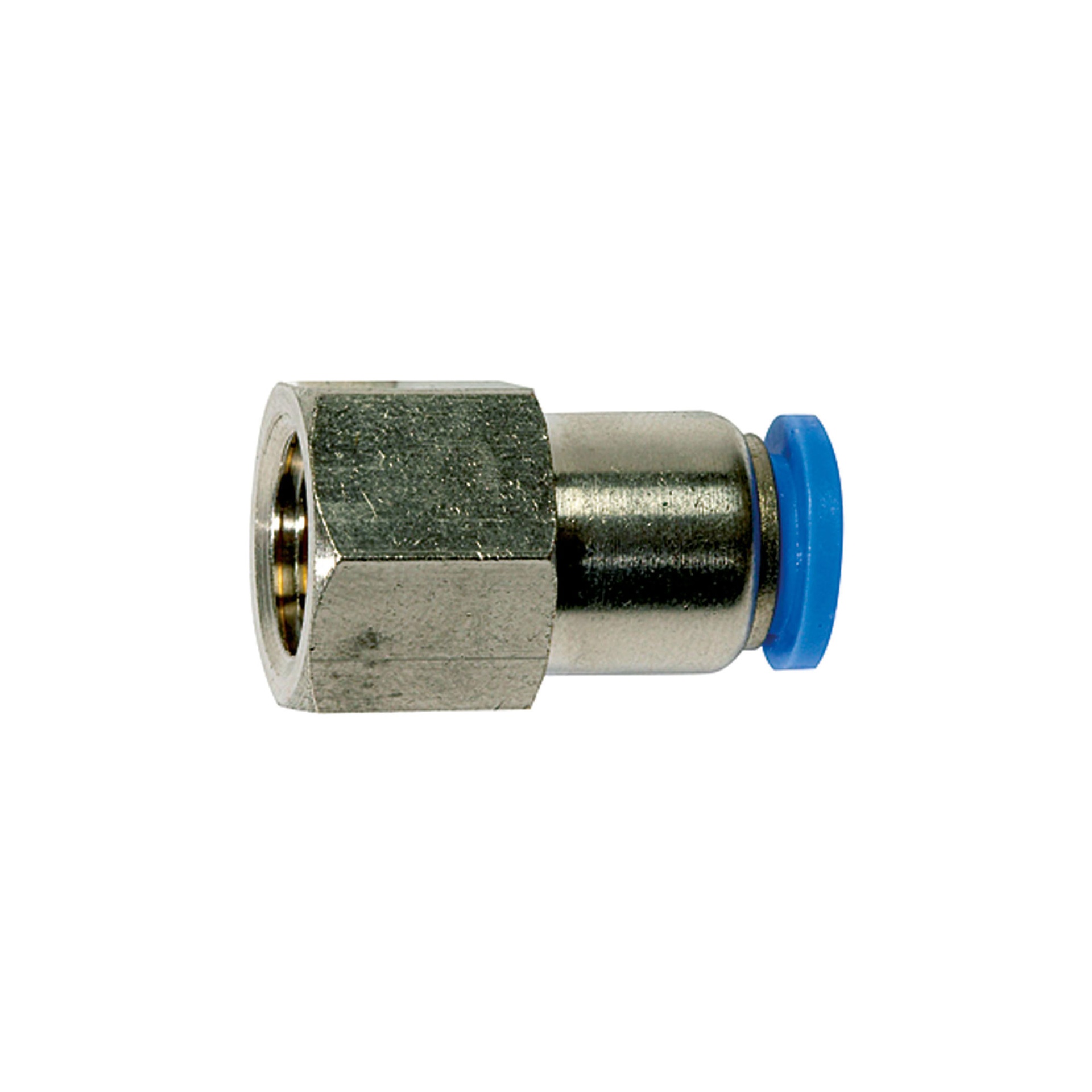 RIEGLER Gerade Steckverschraubung »Blaue Serie«, G 1/4 innen, Ø 4 mm
