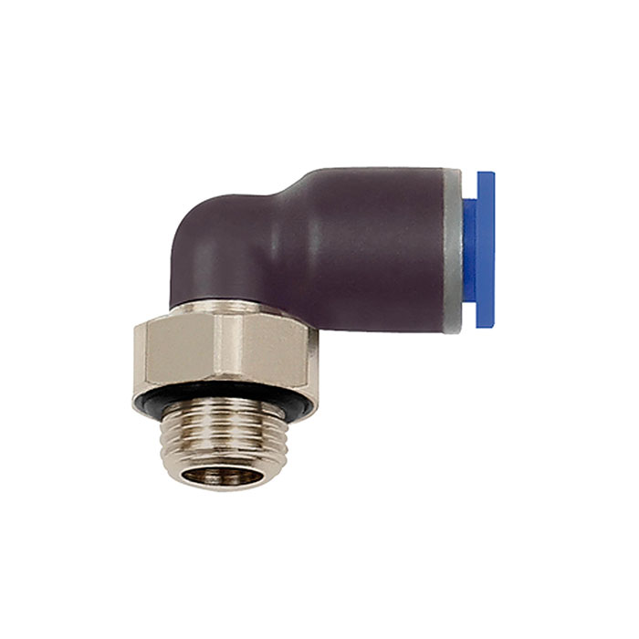 RIEGLER Push-in L-fitting »Blue Series«, rotating, G 1/4 o.