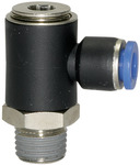 RIEGLER Push-in L-fitting »Blue Series«, rotating, R 1/4 o.