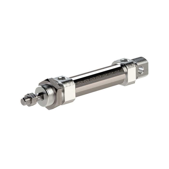 RIEGLER Round cylinder »MI« double-acting, Piston Ø 25, Stroke 125, G 1/8