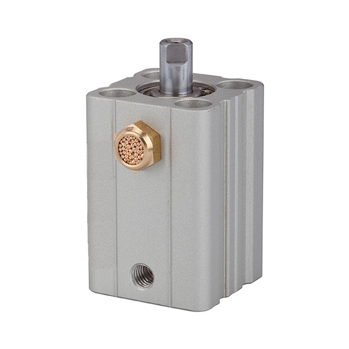RIEGLER Short stroke cyl., single-acting, Piston Ø 16, Stroke 15, M5x0,8