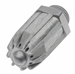 RIEGLER Low noise round nozzle, G 1/4 ET, Nozzles-ET Ø 17 mm