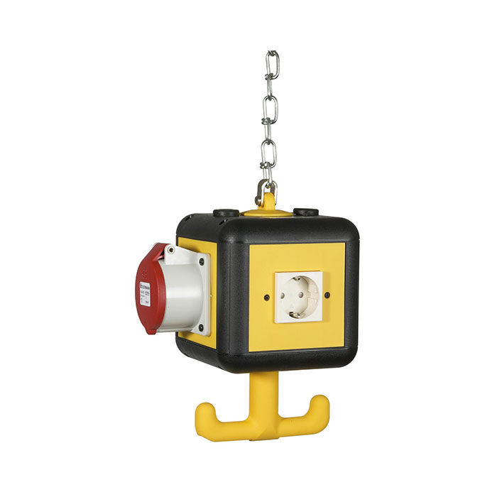 RIEGLER Supply unit, 4 SchuKo sockets 16 A, 2-pole + 230 V