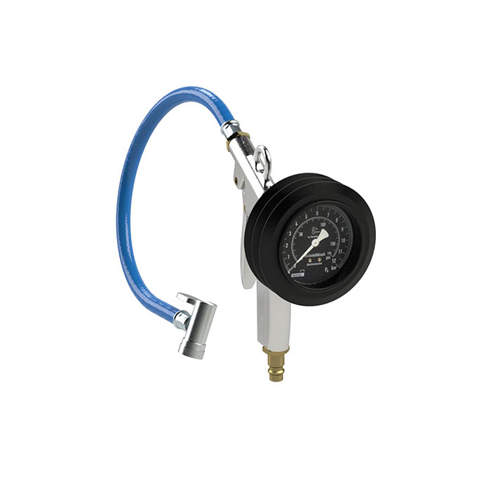 RIEGLER Handheld digital tyre gauge, Uncalibrated, 0-10 bar/140 psi