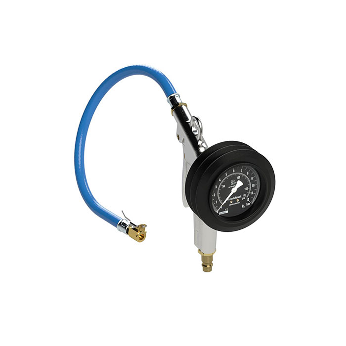 RIEGLER Handheld digital tyre gauge, Uncalibrated, 0-10 bar/140 psi
