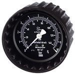 RIEGLER Pressure gauge, 0 - 4 bar/50 psi, 80 mm Ø, for plugging
