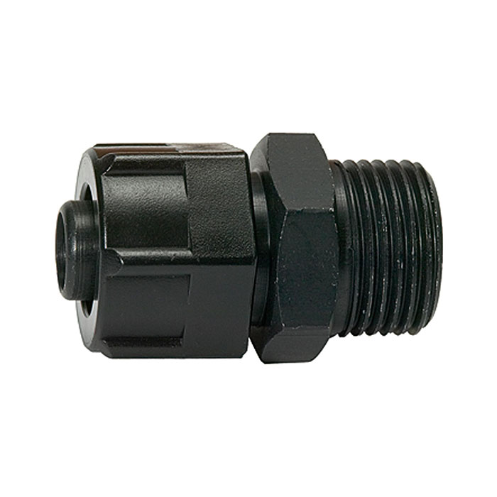 RIEGLER Screw-in fitting, for PVC pneumatic hose 11.6x9, G 3/8