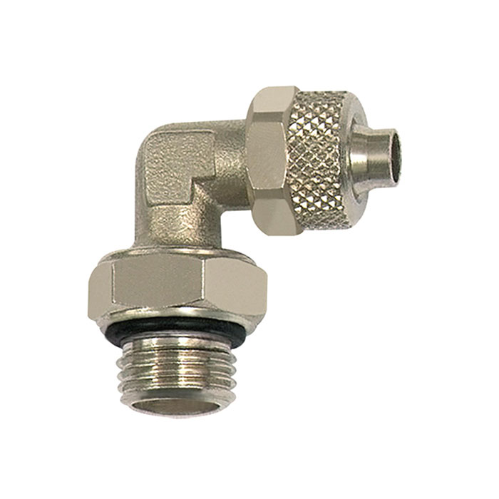 RIEGLER Angled screw-in fitting »value line«, rotating, G 1/4 o.