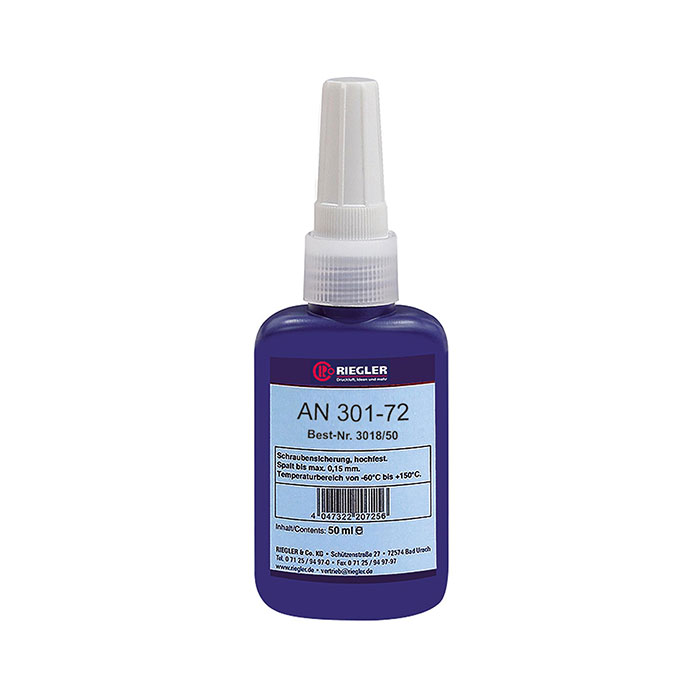 RIEGLER Lock AN 301-72, Anaerobic glue, Medium tight, 50 ml