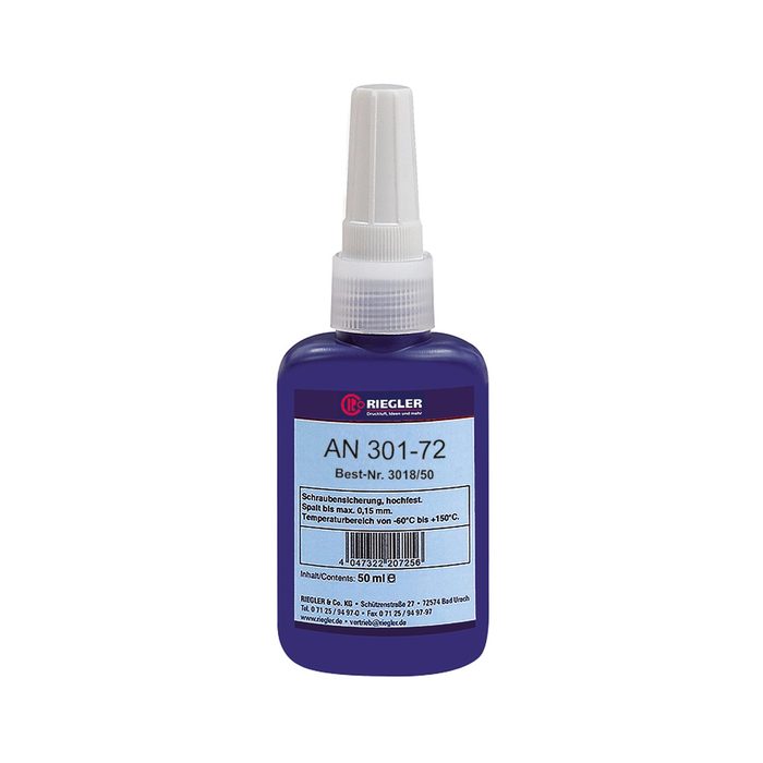 RIEGLER Lock AN 301-72, Anaerobic glue, Medium tight, 50 ml