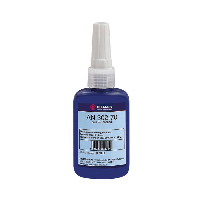 RIEGLER Lock AN 302-70, Anaerobic glue, High strength, 50 ml