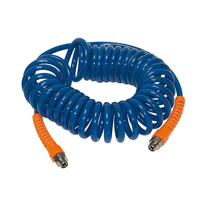 RIEGLER Spiral hose, Fitting, Kink protection spring, PU Hose Ø 12x8, 10m