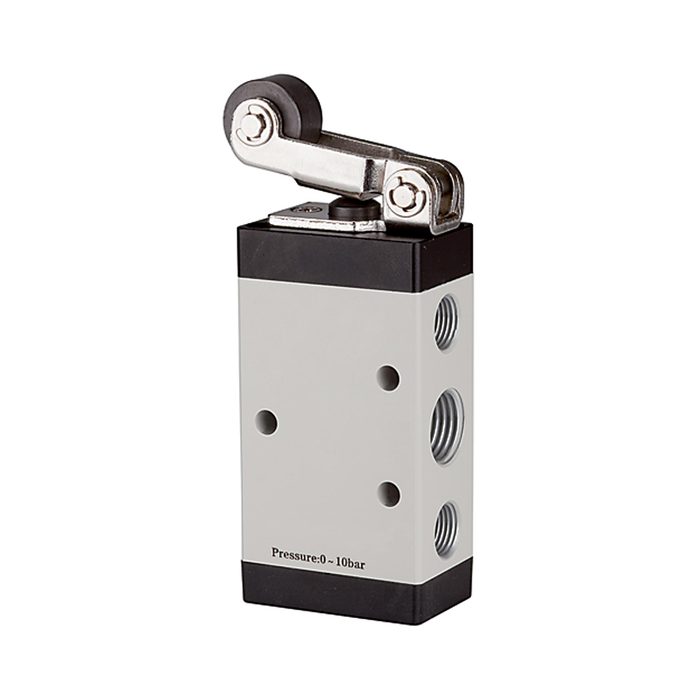 RIEGLER 5/2-way valve, Mechanically actuated, »M5«, Roller lever, G 1/8