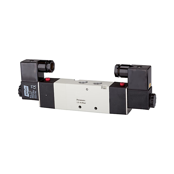 RIEGLER 5/3-Wegeventil elektropneum. Mitte geschl., G 3/8, 230 V, 50 Hz