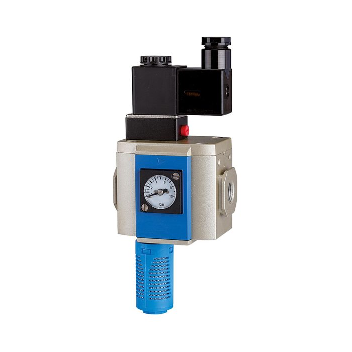 RIEGLER 3/2-Wege-Anfahrventil »G«, 230 V AC / 50 Hz, BG 300, G 1/4
