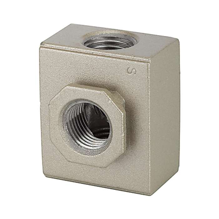 RIEGLER Verteiler »G-mini«, mit 2 Abgängen, BG 200, G 1/4, PE 0 - 9 bar