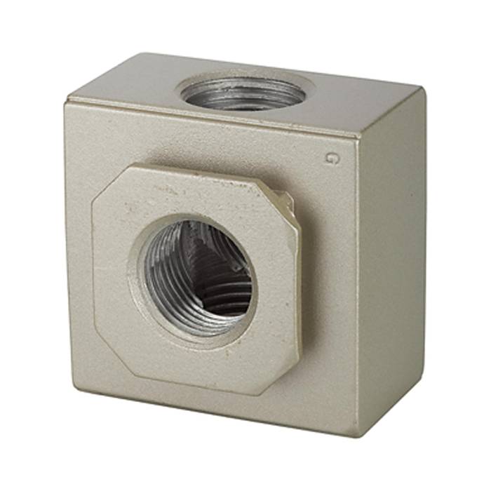 RIEGLER Verteiler »G«, mit 2 Abgängen, BG 400, G 1/2, PE 0 - 9 bar