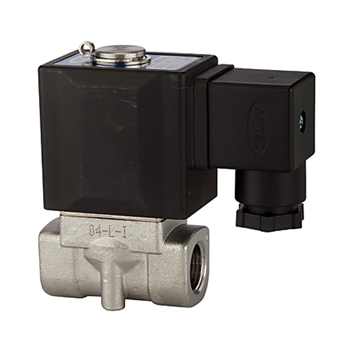 RIEGLER 2/2-way solenoid valve NC, directly operated, 24 V DC, G 1/2