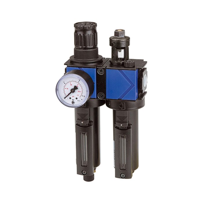 RIEGLER Wartungseinheit 2-tlg. »variobloc«, Metallbehälter, BG 2, G 1