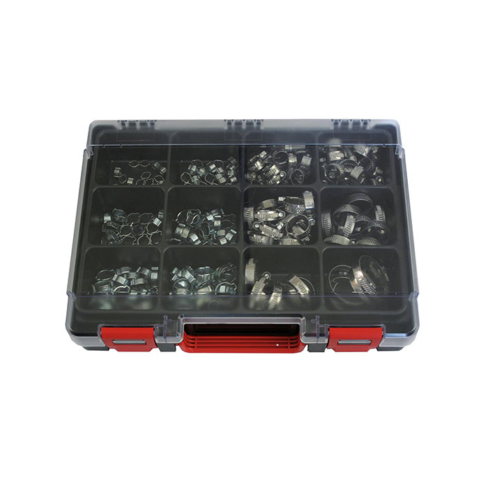 RIEGLER Plastic assortment box hose clamps, reduced assortment