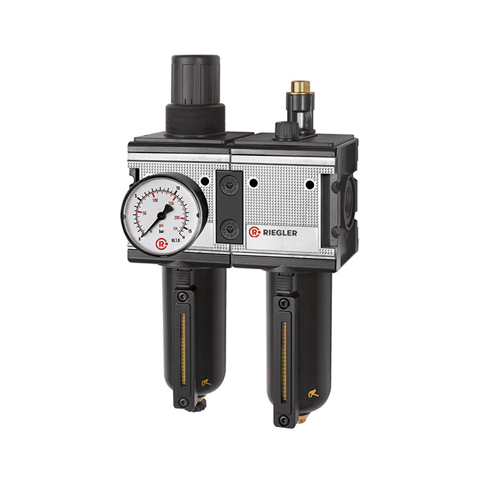 RIEGLER Service unit 2-part »multifix«, Metal container, Size 4, G 3/4