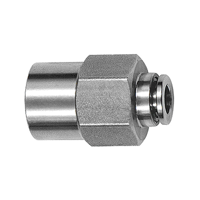 RIEGLER Straight push-in fitting, G 1/4 i., for hose exterior Ø 6 mm