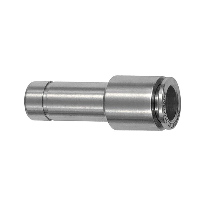 RIEGLER Straight push-in connector with plug nipple 10 mm, reducing