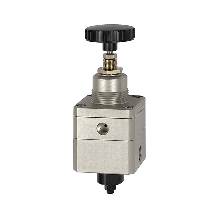 RIEGLER Precision pressure regulator, G 1/4, Control range 0.05 - 8 bar