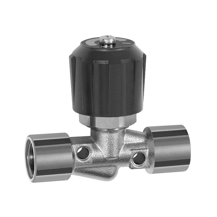 RIEGLER Needle valve, Nickel-plated brass, IT/IT, Rp 1/8, DN 4