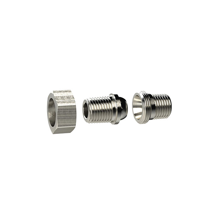 RIEGLER Lösb. Doppelgew.nippel kon. dicht. R 1 1/4 a. R 1 1/4 a. MS vern.