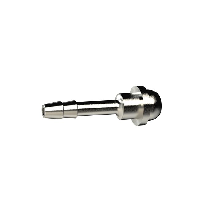 RIEGLER Hose sleeve, ball nipple, for hose I.D. 6, nickel-plated brass