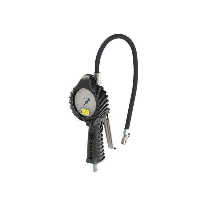 RIEGLER Stand.-Handreifenfüllmesser MS, Mano Ø 80 mm, geeicht, 0 - 12 bar