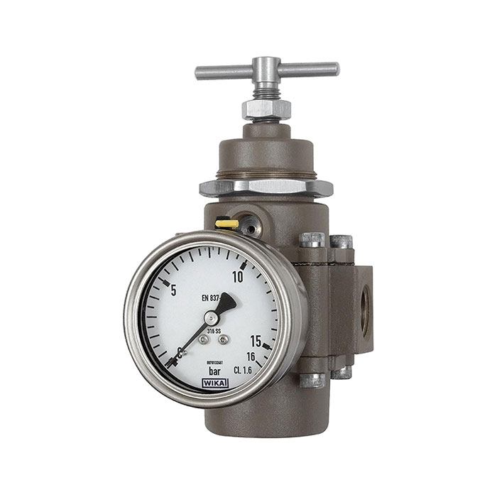RIEGLER Stainless steel casting pressure regulator, G 1/4, 1.7 - 17.5 bar