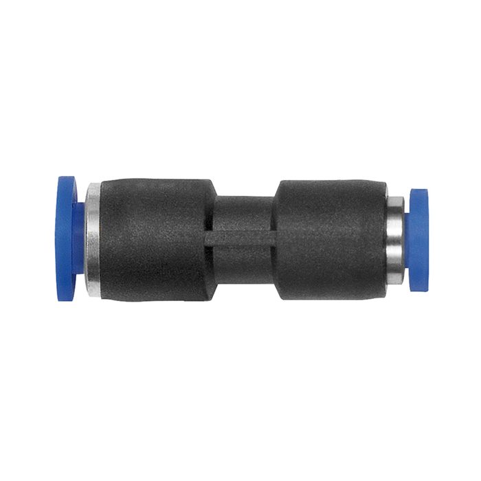RIEGLER Straight push-in connector »Blue Series« mini, red., hose Ø 6/4