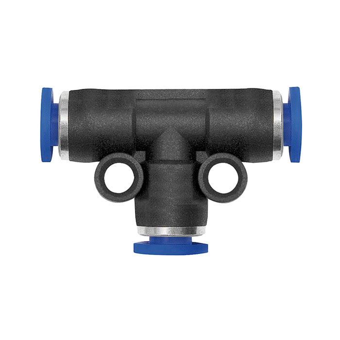 RIEGLER Push-in T-connector »Blue Series« mini, for hose exterior Ø 4 mm