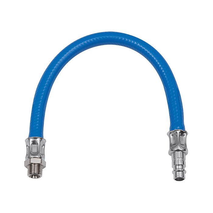 RIEGLER Vibration damper with 300 mm PVC hose, plug I.D. 12, G 1/2 ET