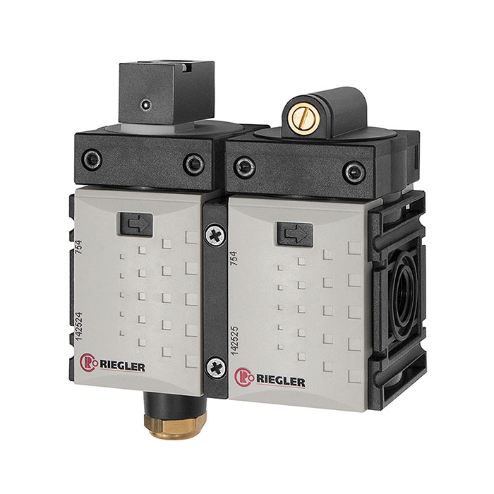 RIEGLER Filling unit »FUTURA-mini«, pneumatically actuated, Size 0, G 1/4