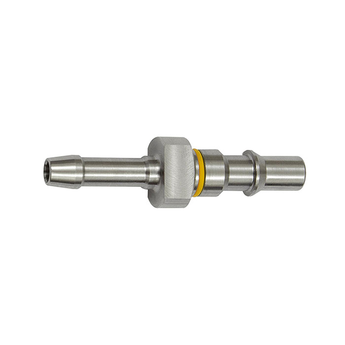 RIEGLER Captive plug-in connector I.D.6, ISO 6150 C, Sleeve I.D.8, yellow