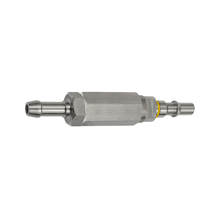 RIEGLER Captive plug-in connector I.D.6, ISO 6150 C, Sleeve I.D.8, yellow