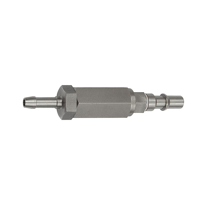 RIEGLER Captive plug-in connector I.D. 6, ISO 6150 C, Sleeve I.D. 8, gray