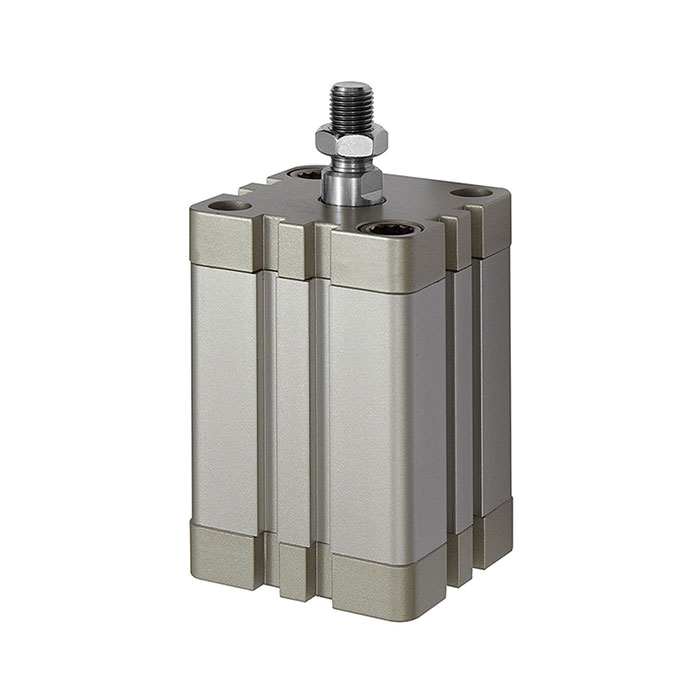 RIEGLER Kompaktzylinder, doppeltwirkend, AG, Ø100, Hub15, G1/8, ISO21287