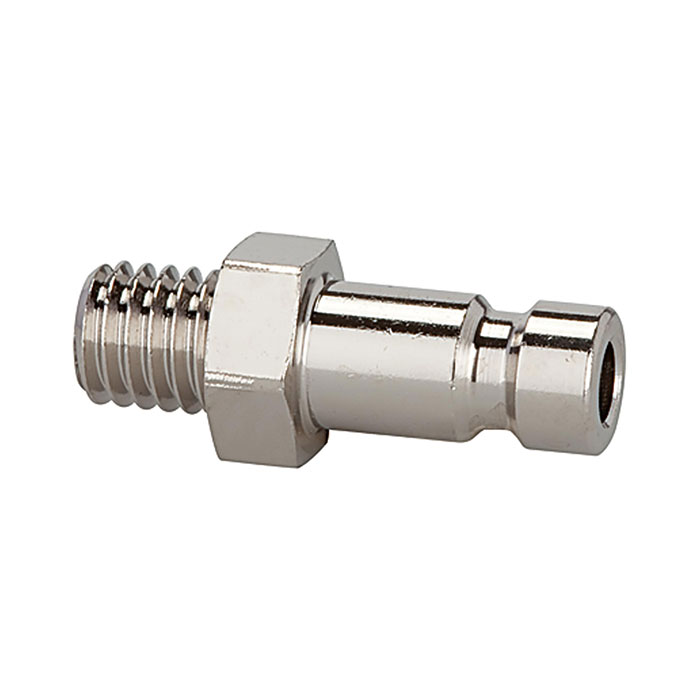RIEGLER Nipple for couplings I.D. 2.7, St. steel 1.4305, M5 ET, AF 7