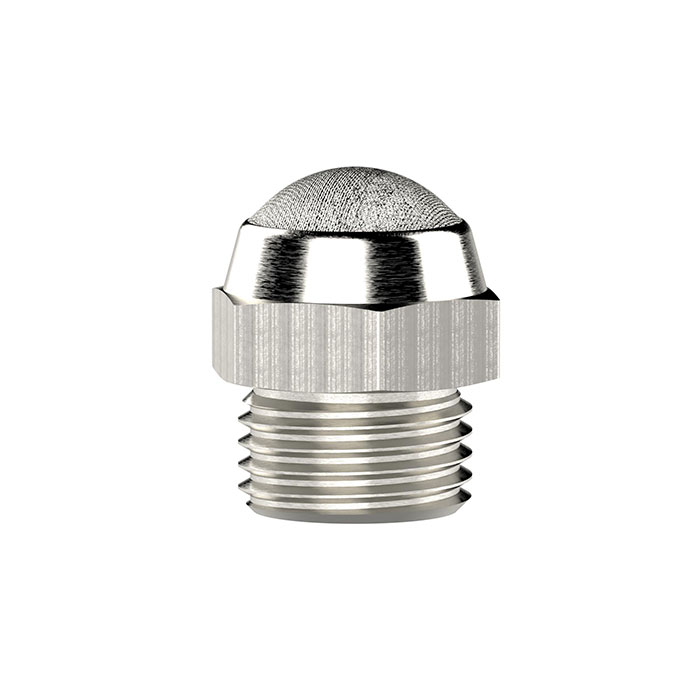RIEGLER Silencer, Stainless steel, flat tpye, G 1/2, AF 24