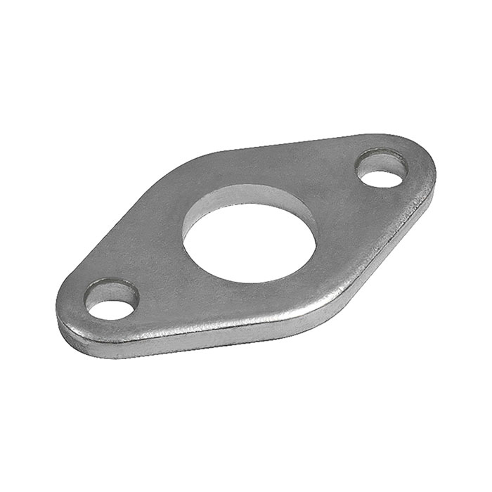 RIEGLER Flange fastening, ISO 6432, Piston Ø 20-25, galvanised steel