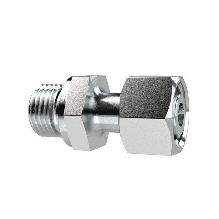 RIEGLER Einst.-Ger.-Einschraubvers., G 1/4a., Rohr-AØ8mm, Stahl verz.