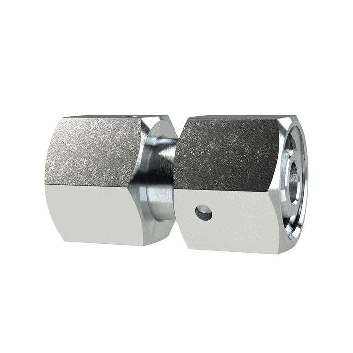 RIEGLER Adjustable straight fitting, Pipe ext. Ø 6, galvanised steel