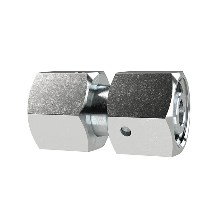 RIEGLER Adjustable straight fitting, Pipe ext. Ø 10, galvanised steel