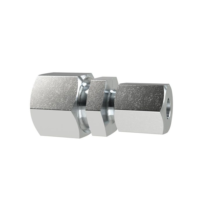 RIEGLER Straight reducer, Pipe exterior Ø 12/6, galvanised steel