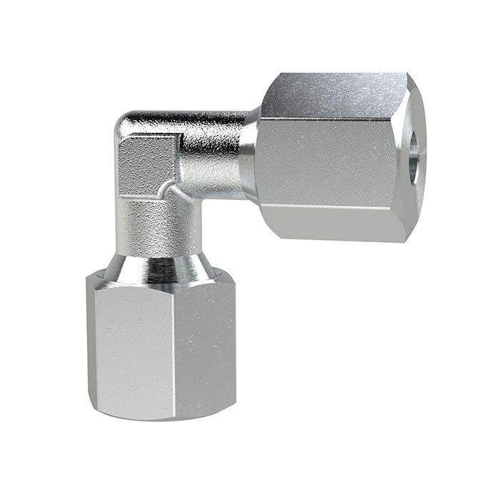 RIEGLER Angled fitting, Pipe exterior Ø 8 mm, galvanised steel
